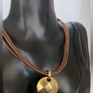 Liz Claiborne gold tone necklace